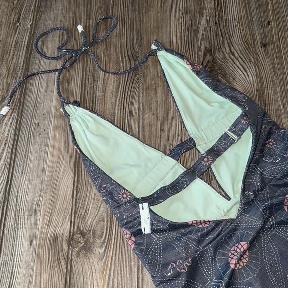 Tavik swimsuit Emma halter tie back beaded detail lined medium NEW - Picture 6 of 7